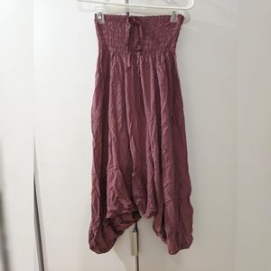 Thaluta Jumpsuit Harem Pants - Mauve
